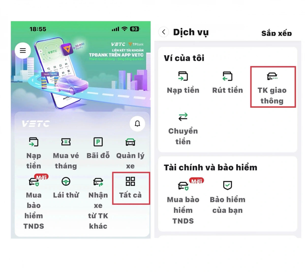 Tài Khoản giao thông